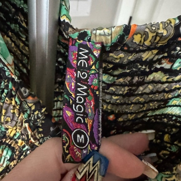 Anthropologie Me 2 Magic Multicolor Boho Patterned Fabric - Picture 10 of 11